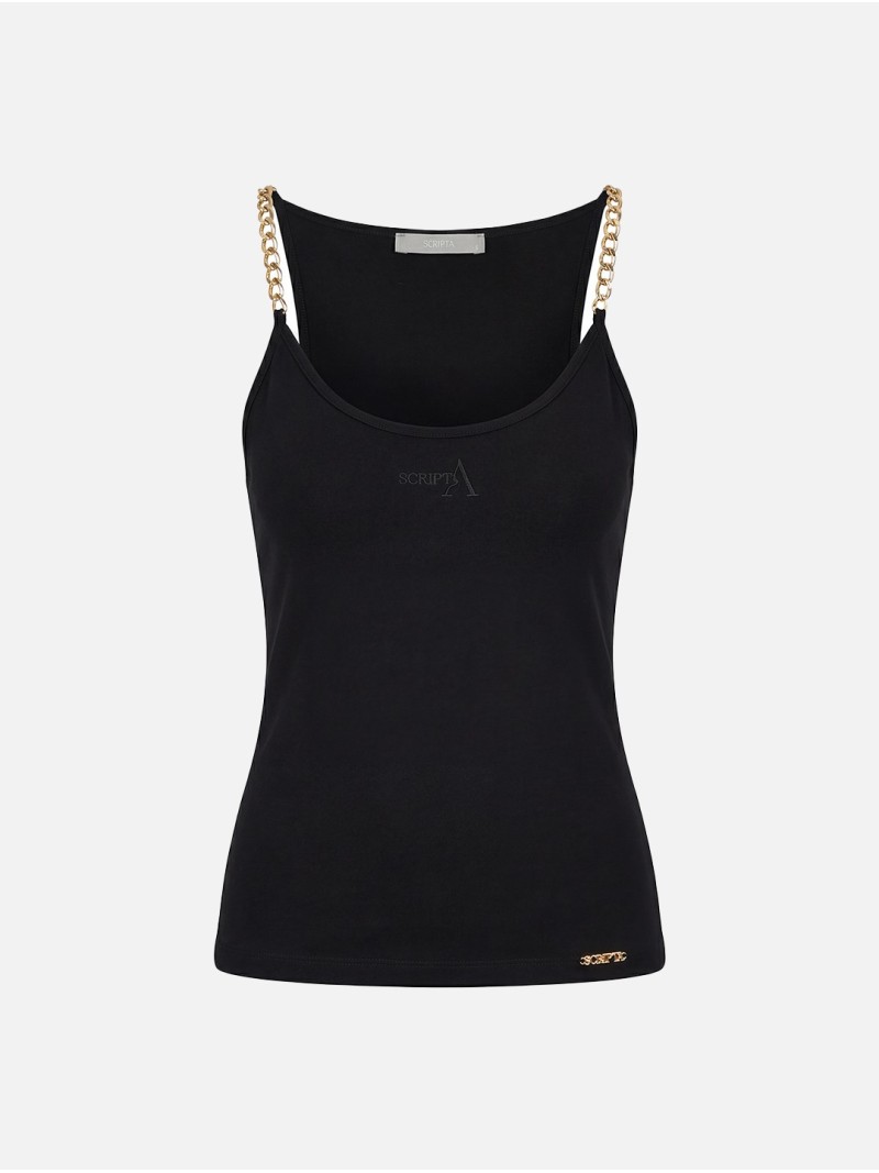 Top with chain strap and SCRIPTA logo
