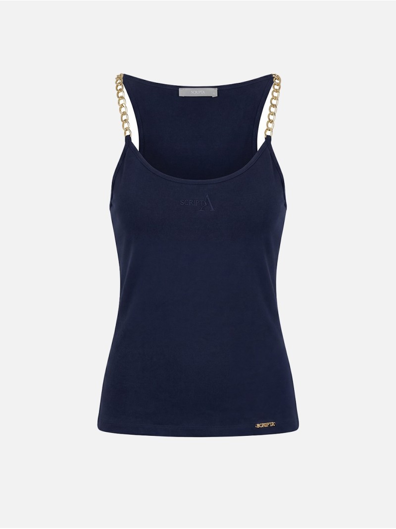 Top with chain strap and SCRIPTA logo