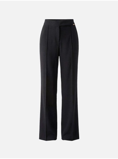 Fluid trousers in plain fabric