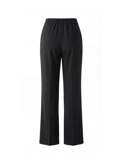 Fluid trousers in plain fabric