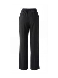 Fluid trousers in plain fabric