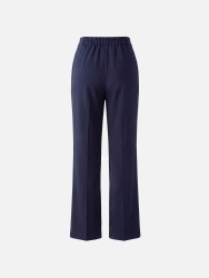 Fluid trousers in plain fabric