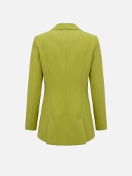 Blazer with patch pockets