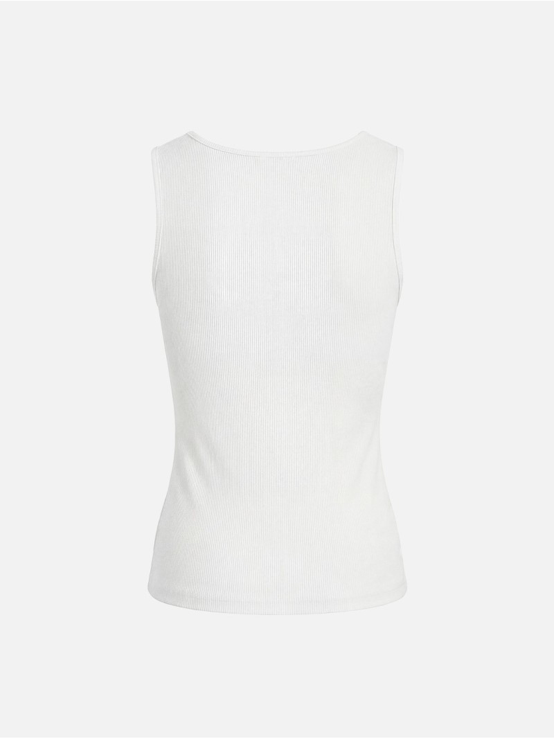 Wide-strapped top with SCRIPTA logo applique