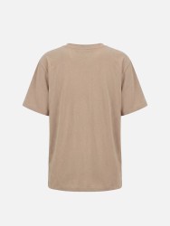 Cotton T-shirt with V-neck and SCRIPTA logo