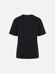 Cotton T-shirt with V-neck and SCRIPTA logo