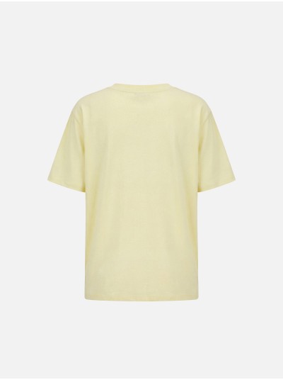 Cotton T-shirt with V-neck and SCRIPTA logo