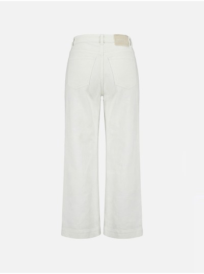 Denim trousers with beaded detail
