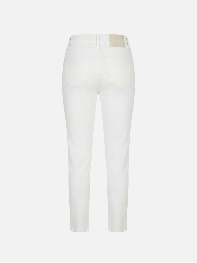 Skinny Denim trousers with metallic accessory