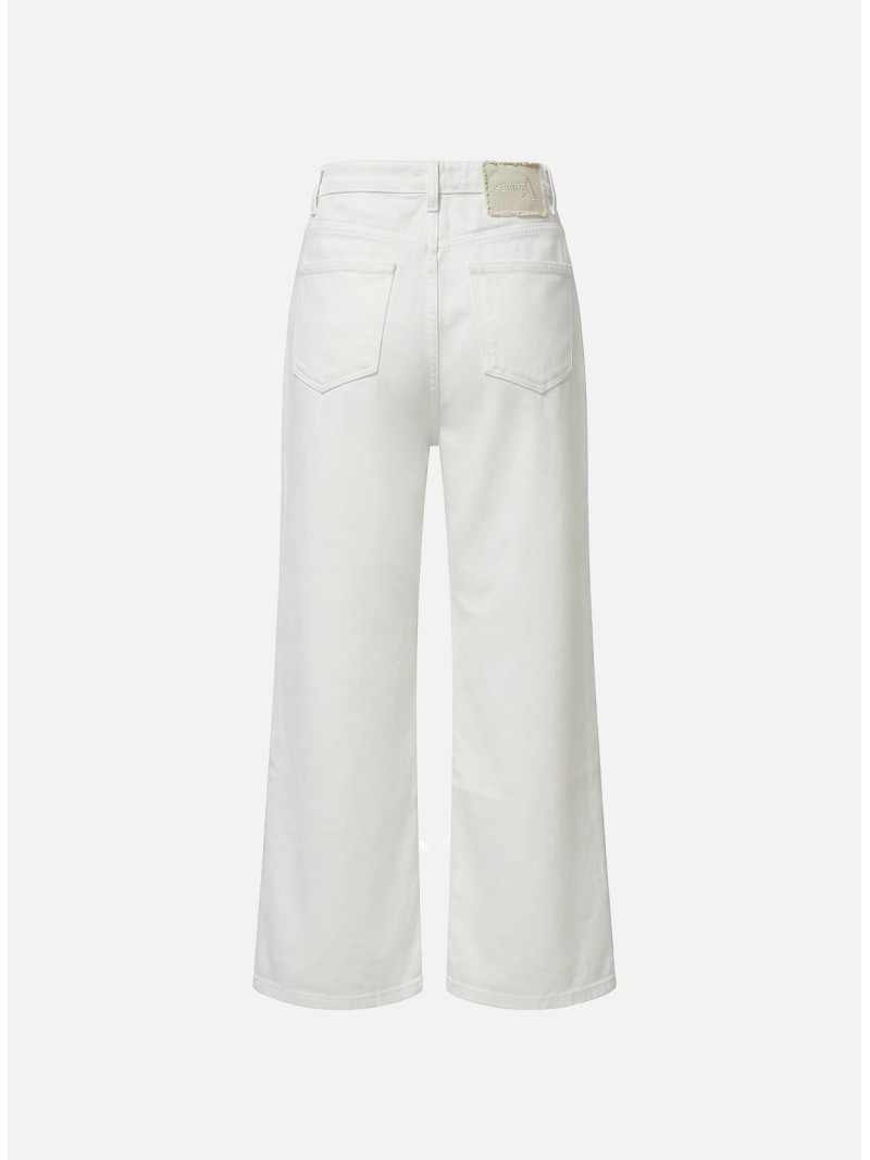 Calça de ganga com corrente efeito pedras
