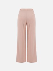 Calça clássica lisa com acessório metalizado