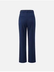 Plain straight-cut trousers