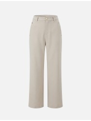 Calça lisa de corte reto