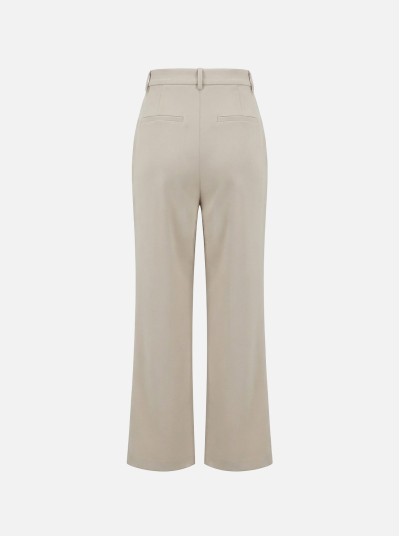 Plain straight-cut trousers