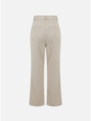 Plain straight-cut trousers