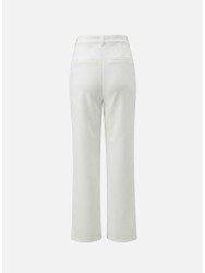 Calça lisa de corte reto