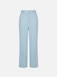 Calça lisa de corte reto