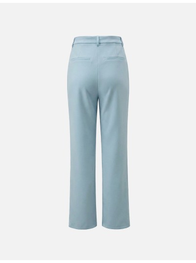 Plain straight-cut trousers