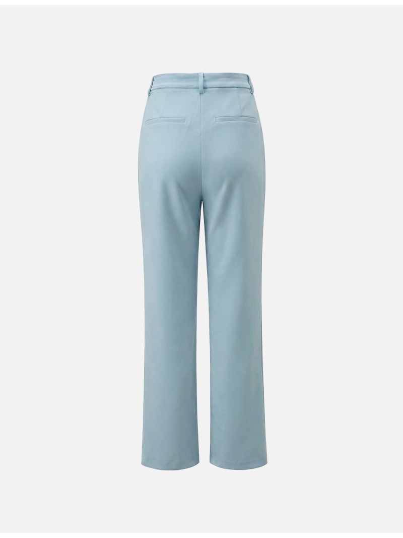 Calça lisa de corte reto