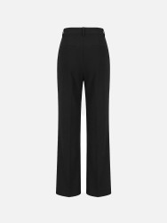 Plain straight-cut trousers