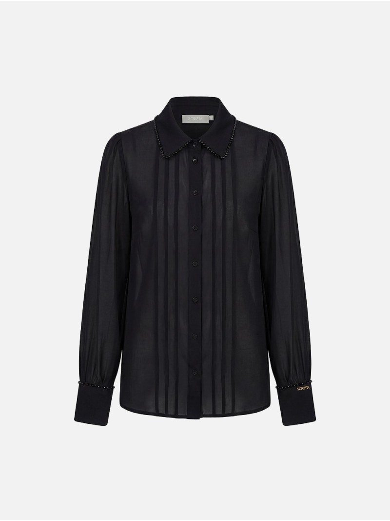 Blouse with bead detail