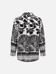 Blusa fluída estampada
