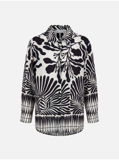 Blusa fluída estampada