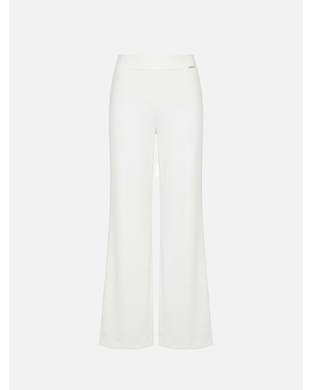 Plain flared trousers