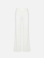 Plain flared trousers