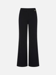 Calça lisa boca de sino
