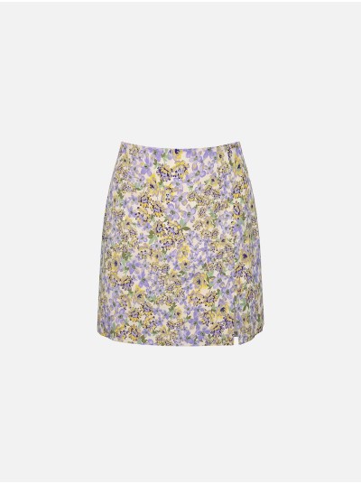 Saia curta estampada