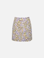 Short printed skirt