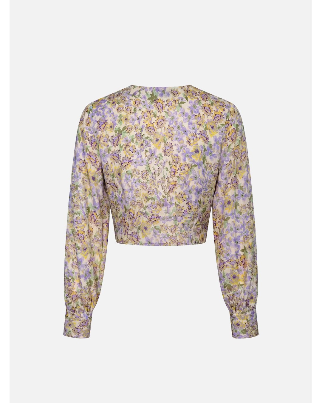 Blusa estampada com nó