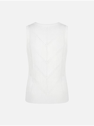 Perforated knitted top