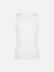 Top de malha perfurada