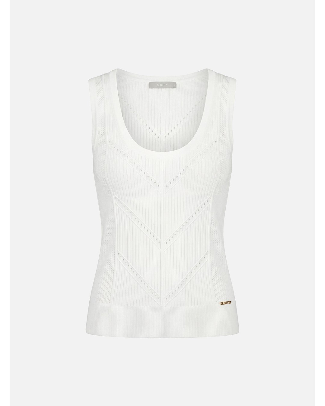 Perforated knitted top