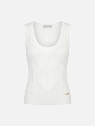 Perforated knitted top