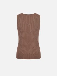 Perforated knitted top