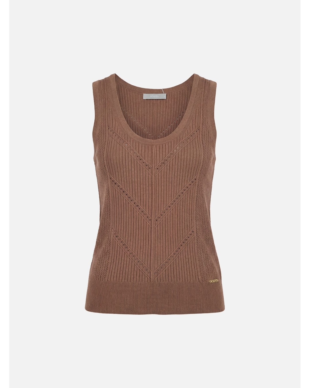 Perforated knitted top