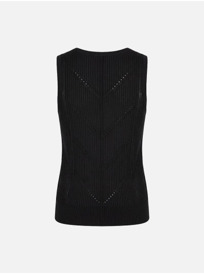 Perforated knitted top