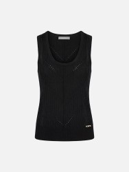 Perforated knitted top