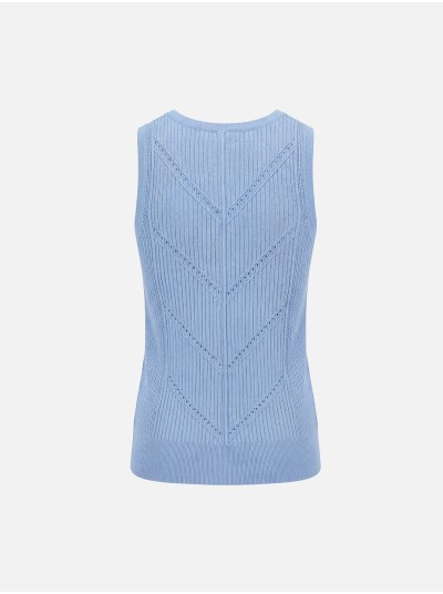 Perforated knitted top