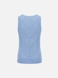 Perforated knitted top