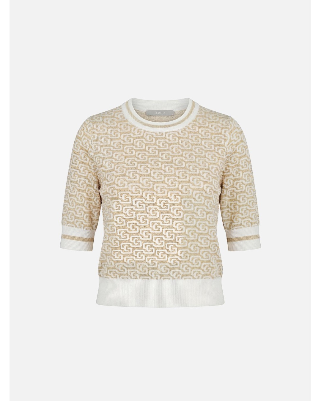 Knitted sweater with pattern