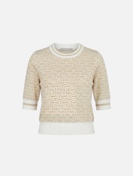Knitted sweater with pattern