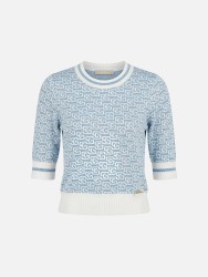 Knitted sweater with pattern
