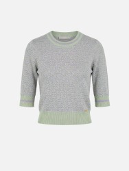 Knitted sweater with pattern
