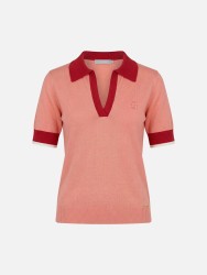 Camisola de malha com detalhes a contrastar