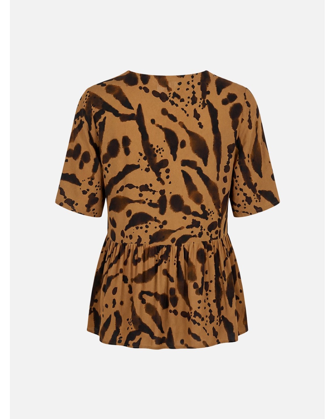 Blusa com padrão e decote em V