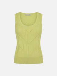 Perforated knitted top
